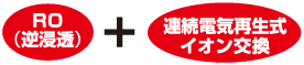 RO（逆浸透）＋連続電気再生式イオン交換